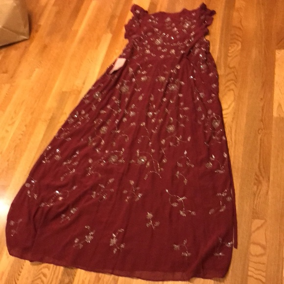 NWT Anthropologie BHLDN Red Plymouth Wrap Dress size 10, 14, 16 Mother of Bride - Picture 15 of 17